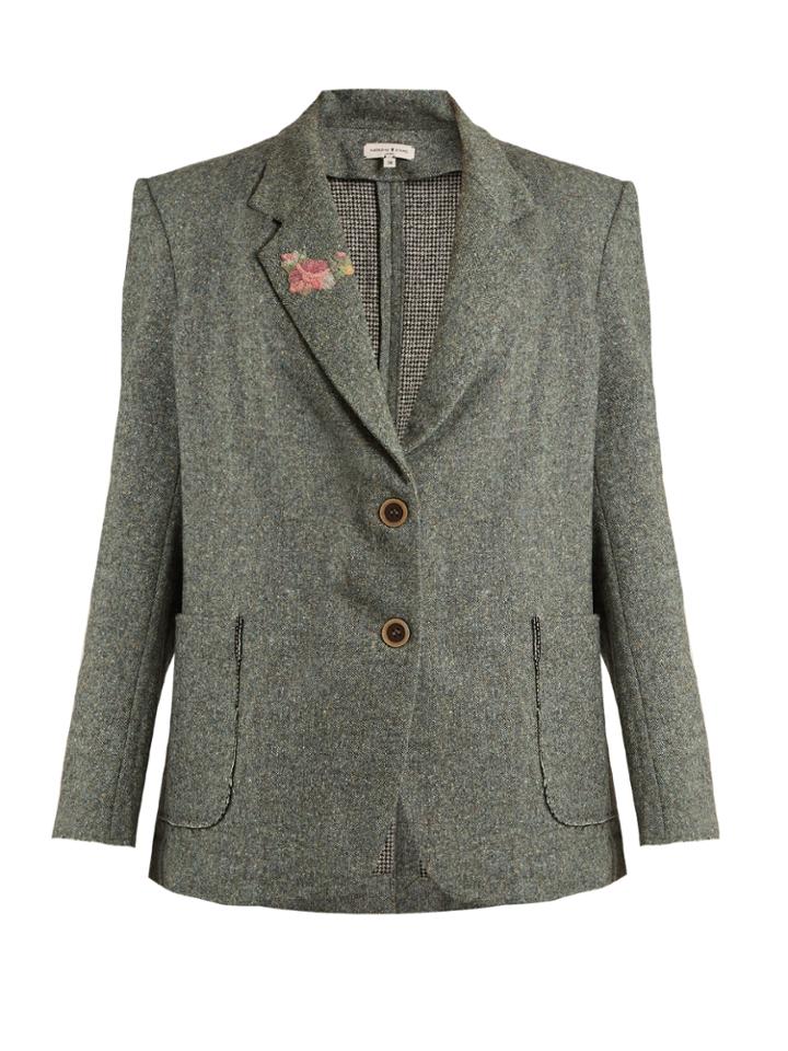 Natasha Zinko Oversized Wool-blend Tweed Jacket