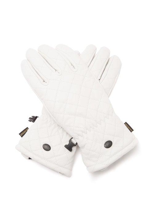 Goldbergh - Nishi Leather Ski Gloves - Womens - White