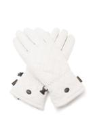 Goldbergh - Nishi Leather Ski Gloves - Womens - White