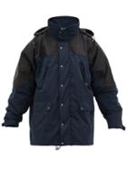 Matchesfashion.com Vetements - Oversized Shell And Cotton Blend Panelled Parka - Mens - Black Navy