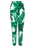 Dolce & Gabbana Banana Leaf-print High-rise Trousers