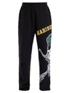 Matchesfashion.com Vetements - Skull Print Cotton Track Pants - Womens - Black
