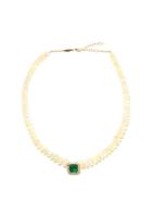 Matchesfashion.com Jacquie Aiche - Diamond, Emerald, Opal & 14kt Gold Necklace - Womens - Green White