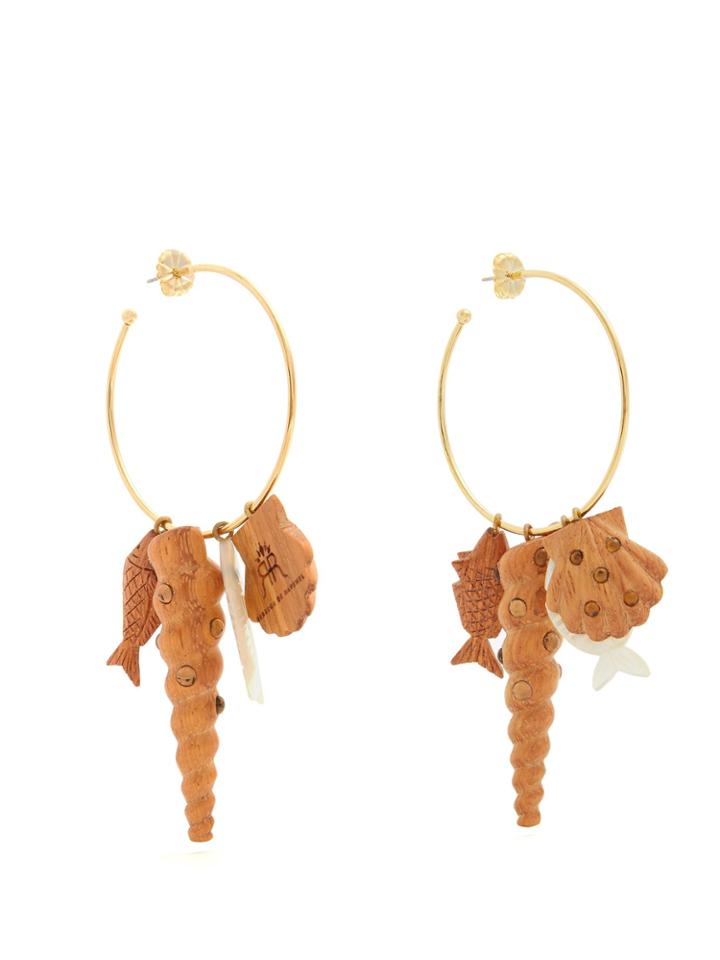 Rebecca De Ravenel Tallulah Charm Hoop Earrings