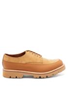Matchesfashion.com Grenson - Earl Chunky-sole Suede And Leather Derby Shoes - Mens - Tan