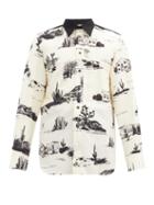 Matchesfashion.com Jil Sander - Desert-print Shirt - Mens - White Multi