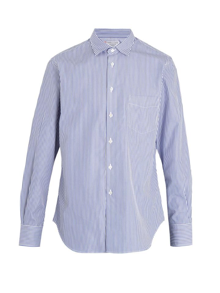Junya Watanabe Striped Cotton-poplin Shirt