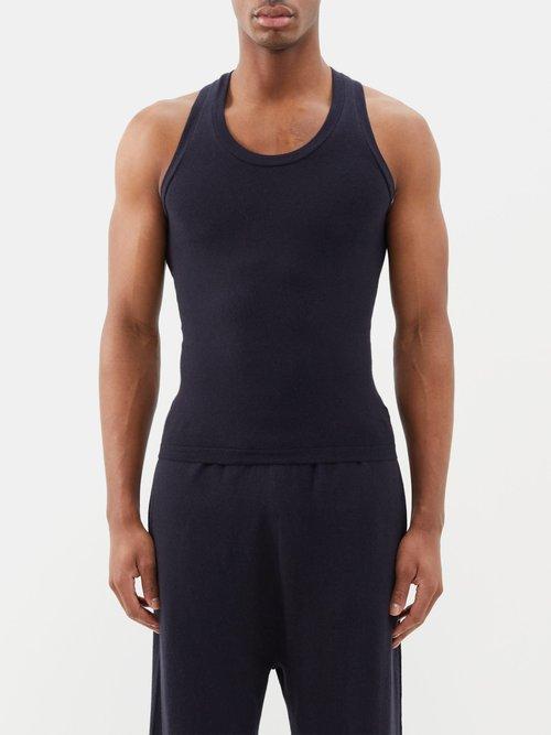 Extreme Cashmere - Cotton-blend Tank Top - Mens - Navy