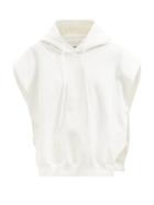 Ladies Rtw The Frankie Shop - Alex Sleeveless Hooded Cotton-jersey Sweatshirt - Womens - Ivory