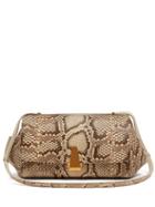 Matchesfashion.com Bottega Veneta - Bv Angle Python Shoulder Bag - Womens - Python