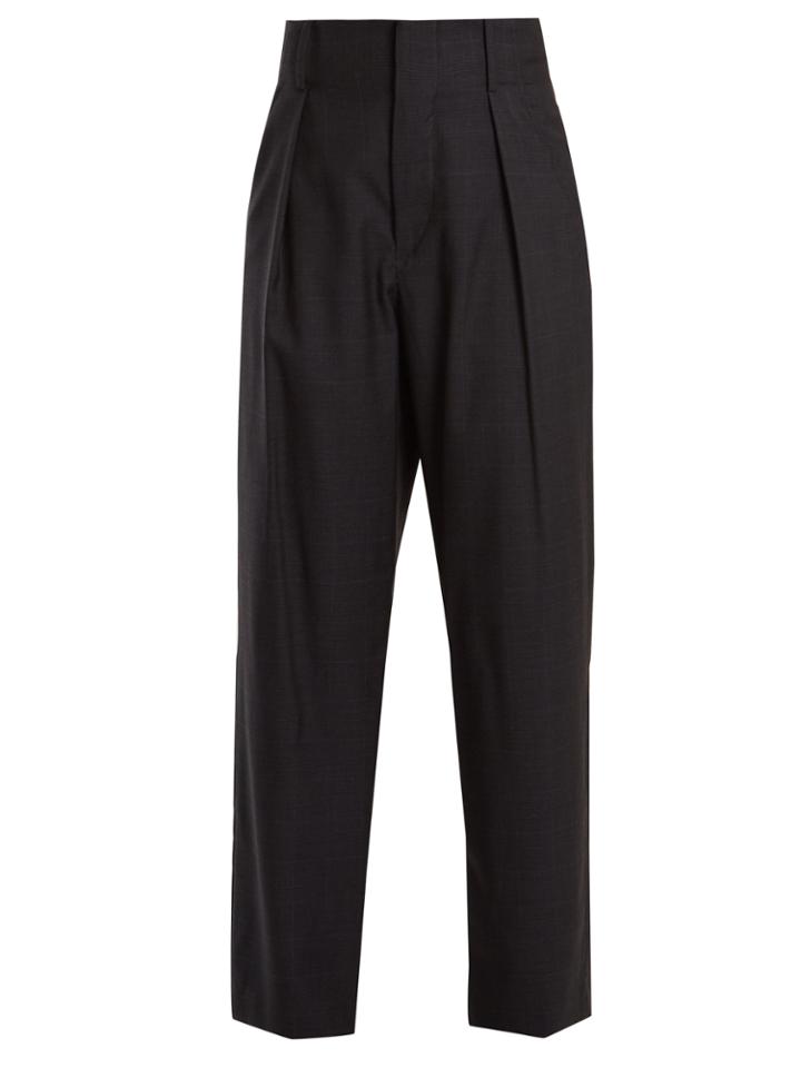 Isabel Marant Meddy Prince Of Wales-checked Wool Trousers