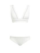 Matchesfashion.com Zimmermann - Allia Ladder Cut Out Bikini - Womens - White