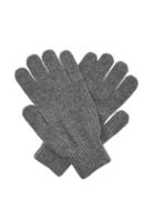Matchesfashion.com Paul Smith - Cashmere And Merino Wool Blend Knit Gloves - Mens - Grey