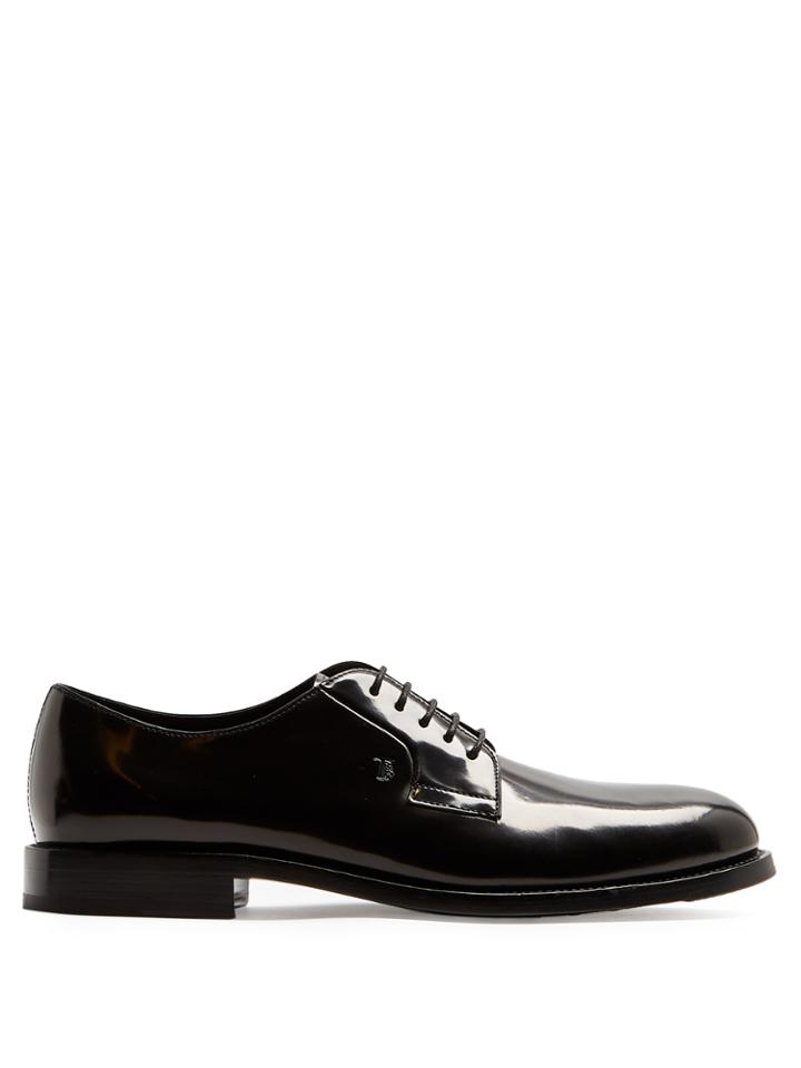 Tod's Lace-up High-shine Leather Derby Shoes