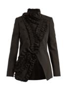 Lanvin Ruffle-trimmed Stretch-cady Blazer