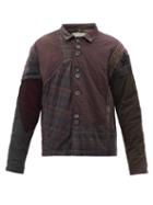 By Walid - Roy Patchworked-cotton Jacket - Mens - Green
