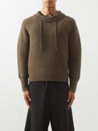 Craig Green - Laced-neck Wool Sweater - Mens - Light Brown