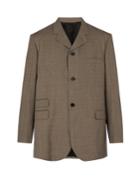 Raf Simons Checked-wool Oversized Blazer