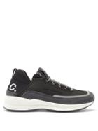 Matchesfashion.com A.p.c. - Run Around Logo-tape Trainers - Womens - Black White