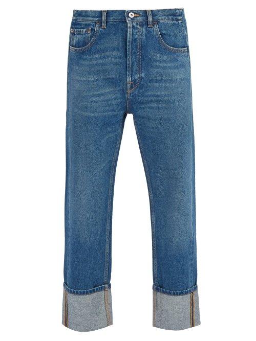 Matchesfashion.com Valentino - Straight Leg Jeans - Mens - Navy