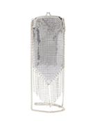 Matchesfashion.com Paco Rabanne - Fringed Chainmail Mesh And Crystal Cross Body Bag - Womens - Silver
