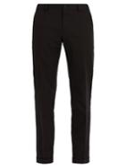 Dolce & Gabbana Logo-embroidered Stretch-cotton Trousers