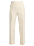 Fendi Wide-leg Wool-blend Cropped Trousers