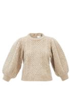 Sea - Ebba Cable-knit Merino-blend Sweater - Womens - Beige