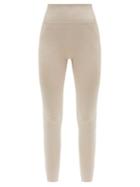 Matchesfashion.com Prism - Lucid High-rise Stretch-jersey Leggings - Womens - Beige