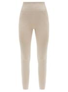 Matchesfashion.com Prism - Lucid High-rise Stretch-jersey Leggings - Womens - Beige