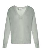 Matchesfashion.com Raey - V Neck Fine Knit Cashmere Sweater - Womens - Mint