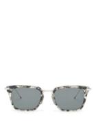 Matchesfashion.com Thom Browne - Tortoiseshell-effect Acetate D-frame Sunglasses - Mens - Grey