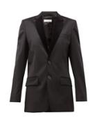 Matchesfashion.com Bella Freud - Allen Tailored Wool Blend Jacket - Womens - Black