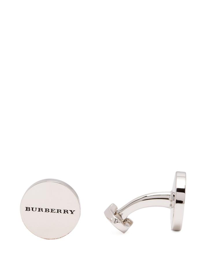 Burberry Engraved Oval Cufflinks