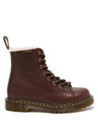 Dr. Martens - Barton Shearling-lined Leather Boots - Womens - Brown