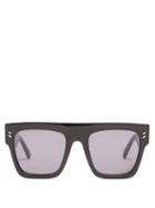 Matchesfashion.com Stella Mccartney - Flat Top D Frame Sunglasses - Womens - Black