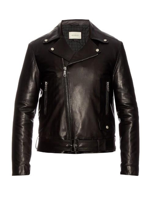Gucci Classic Leather Biker Jacket