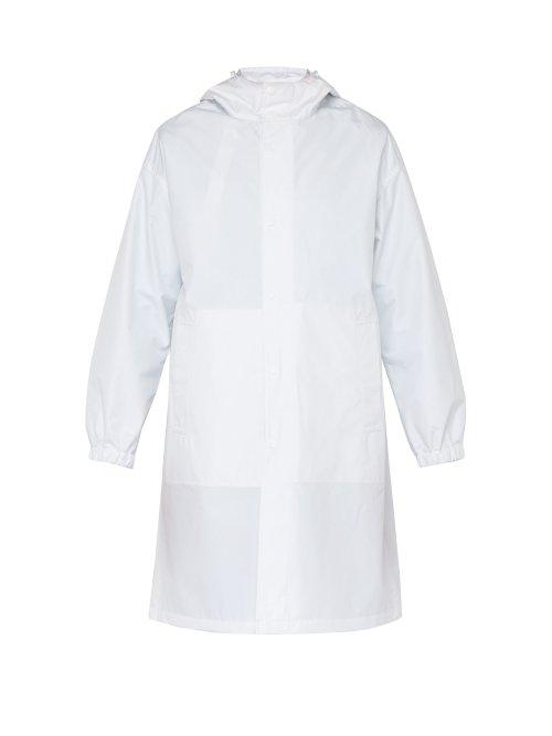 Matchesfashion.com Helmut Lang - X Parley For The Oceans Recycled Hooded Raincoat - Mens - White