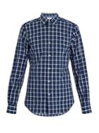 Boglioli Point-collar Checked-print Cotton Shirt