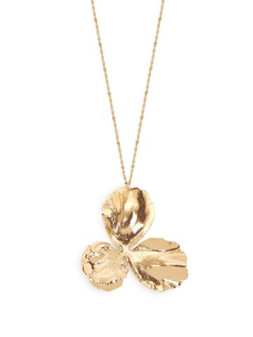 Elise Tsikis Pensee Flower Necklace
