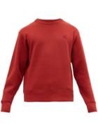 Matchesfashion.com Acne Studios - Chest Patch Cotton Jersey Sweatshirt - Mens - Red