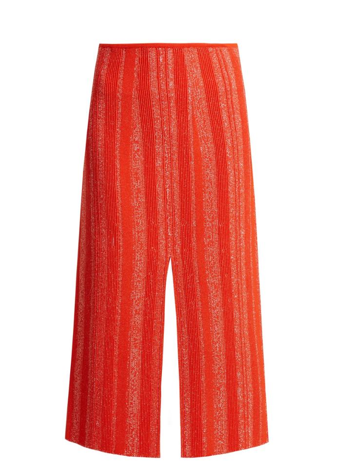 Proenza Schouler Textured-knit Midi Skirt