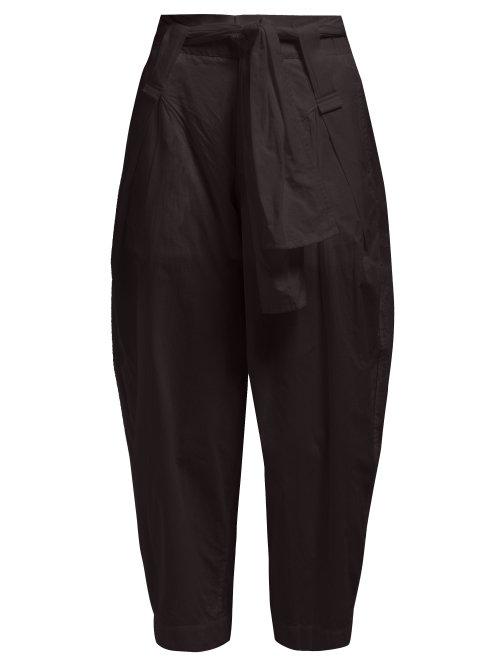 Matchesfashion.com Issey Miyake - Tortelli High Rise Wide Leg Trousers - Womens - Black