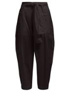 Matchesfashion.com Issey Miyake - Tortelli High Rise Wide Leg Trousers - Womens - Black