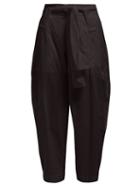 Matchesfashion.com Issey Miyake - Tortelli High Rise Wide Leg Trousers - Womens - Black