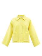 Loewe - Wide-sleeve Wool-blend Jacket - Womens - Yellow