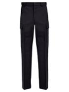 Stella Mccartney Buckled-waist Wool Cargo Trousers