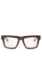 Dita Eyewear - Mastix Square Acetate Glasses - Mens - Brown