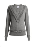 Matchesfashion.com Barrie - Romantic Timeless Cashmere Sweater - Womens - Grey