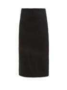 Matchesfashion.com Alexander Mcqueen - High Rise Crepe Pencil Skirt - Womens - Black